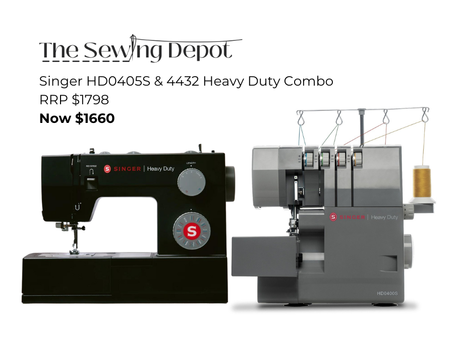 Singer HD0405S & 4432 Heavy Duty Combo