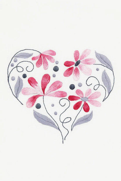 Heart DMC Embroidery Kit