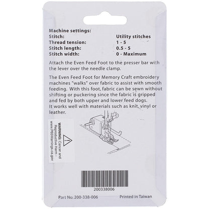 Walking Foot (Open Toe) #200338006 - Janome