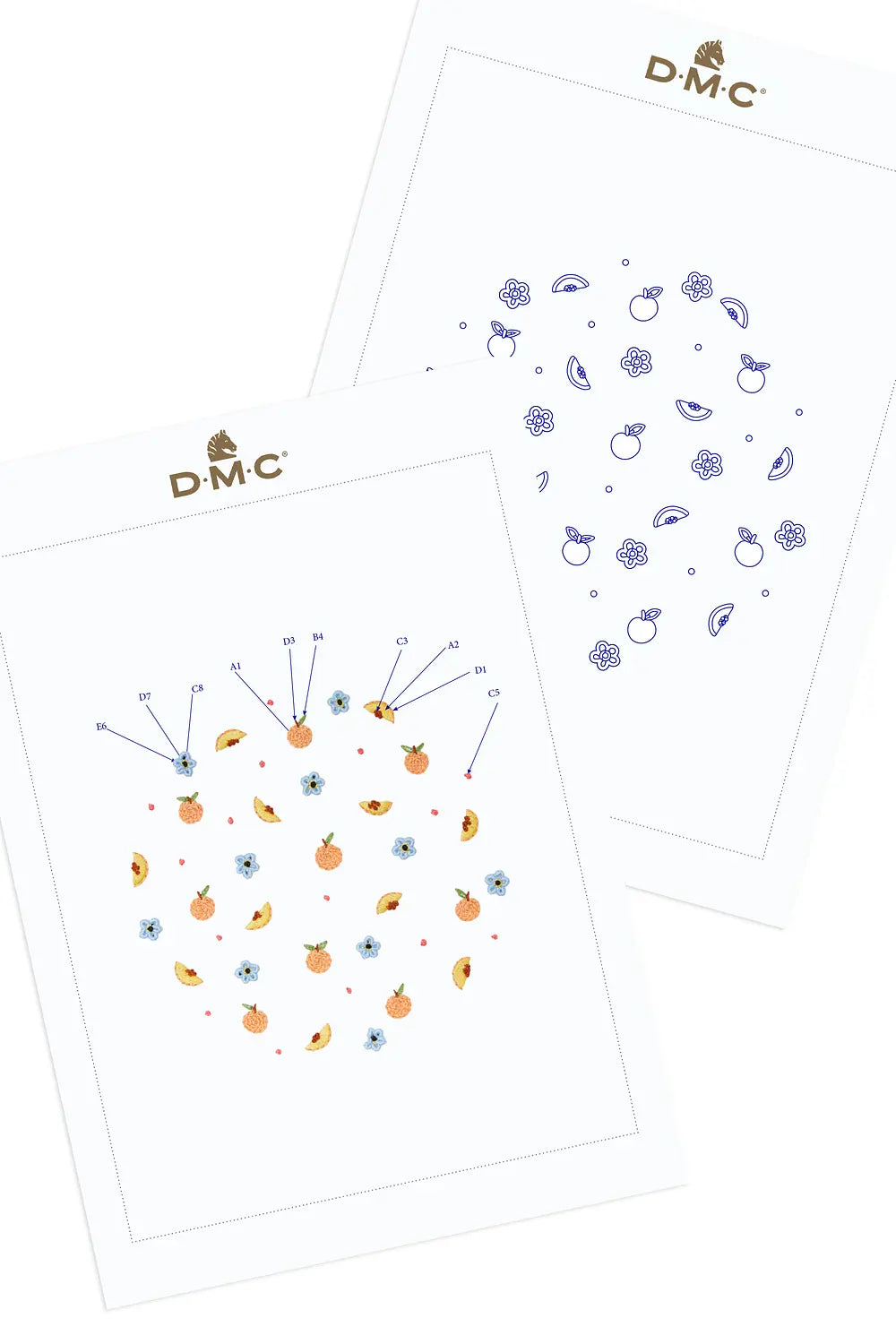 Peaches DMC Embroidery Kit