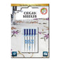 5pk Organ Blue Tip Embroidery Needles (130/705H) - Sizes 75/11