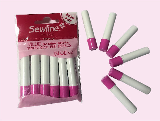 Sewline Fabric Glue Pen Refills 6 Pack