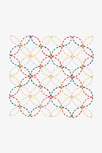Sashiko Curves DMC Embroidery Kit