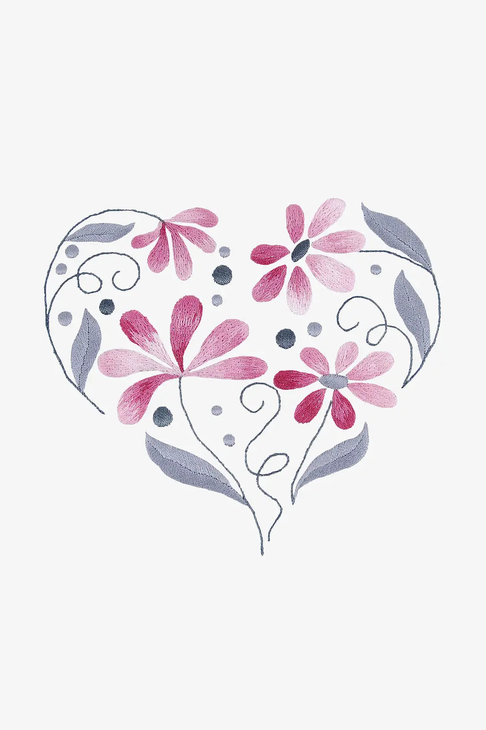 Heart DMC Embroidery Kit