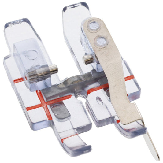 Clear 1/4" Right Guide Foot for IDT System, Pfaff