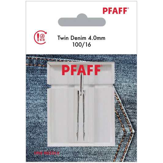 Pfaff Twin Denim Needle, 4.0mm - 100/16