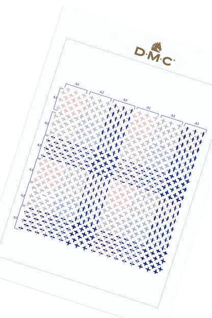 Sashiko Cross DMC Embroidery Kit