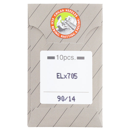 Chrome Finish Overlock Needles, Organ ELx705CF (10pk)