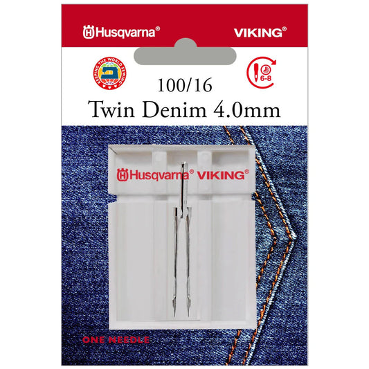 Viking Twin Denim Needle, 4.0mm - 100/16