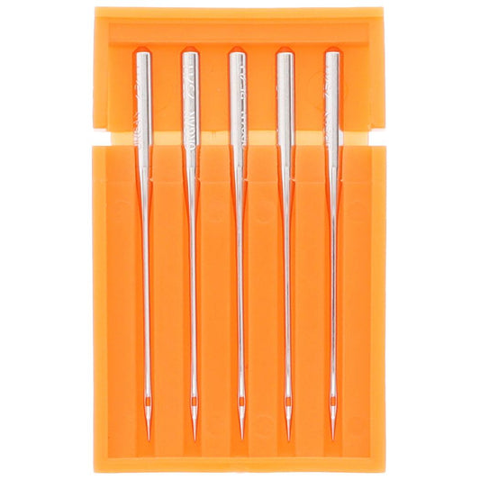 Ball Point Needles 15x1 (5pk), Janome #99021