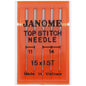 Top Stitch Needle 15x1 (5pk), Janome #9905