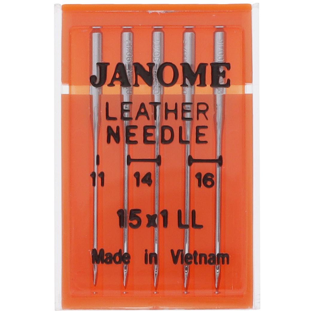 Leather Needles 15x1 (5pk), Janome #9906