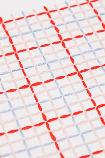 Sashiko Check DMC Embroidery Kit
