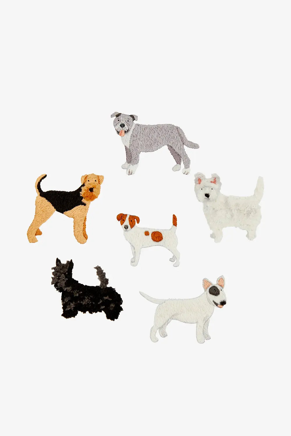 Terrier Dogs DMC Embroidery Kit