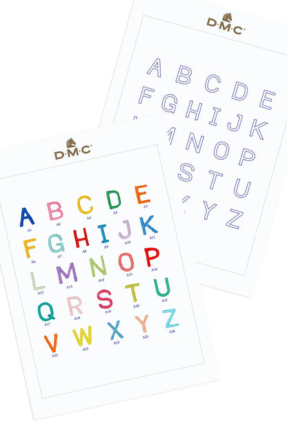 Alphabet DMC Embroidery Kit
