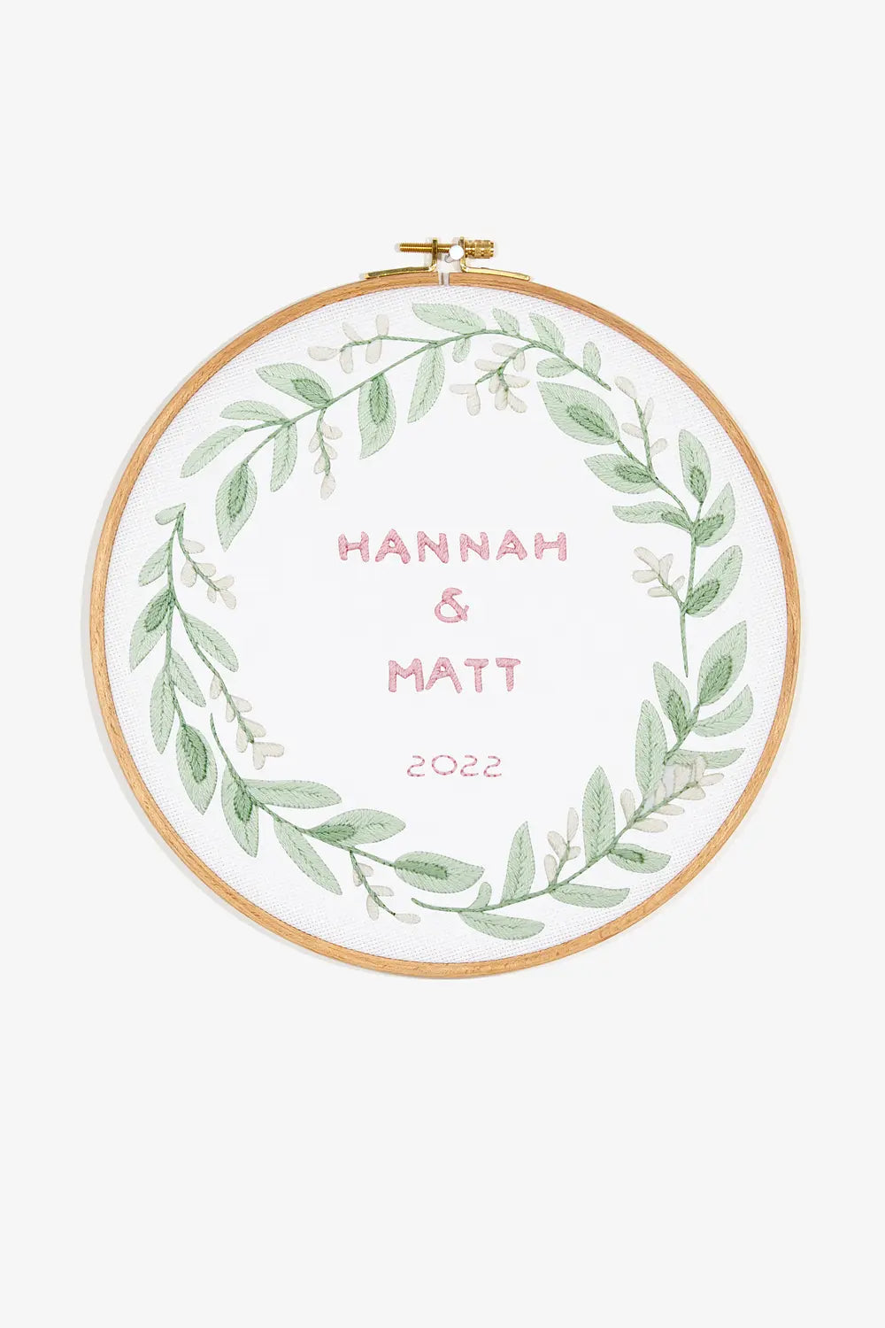 Leafy Wreath DMC Embroidery Kit