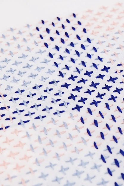 Sashiko Cross DMC Embroidery Kit