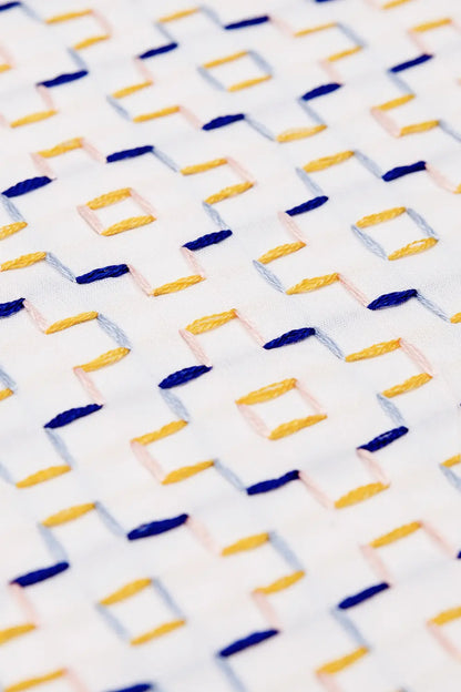 Sashiko Maze DMC Embroidery Kit