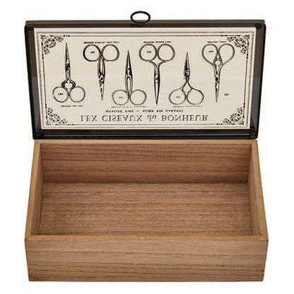 Wooden Box Scissor Theme