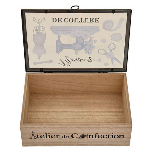 Wooden Box Sewing Machine Theme