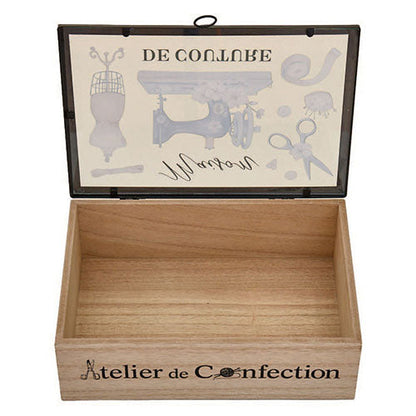 Wooden Box Sewing Machine Theme
