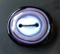 Purple Graduated Rings Glass Button