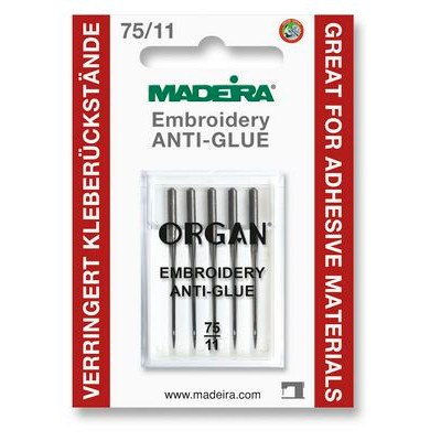 Anti-Glue Needles (5pack), Size 75/11, Madeira