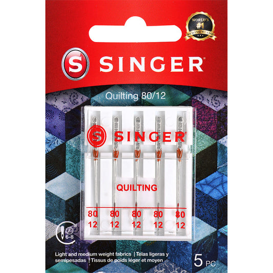 Singer Quilting Needles (5pk) - 80/12