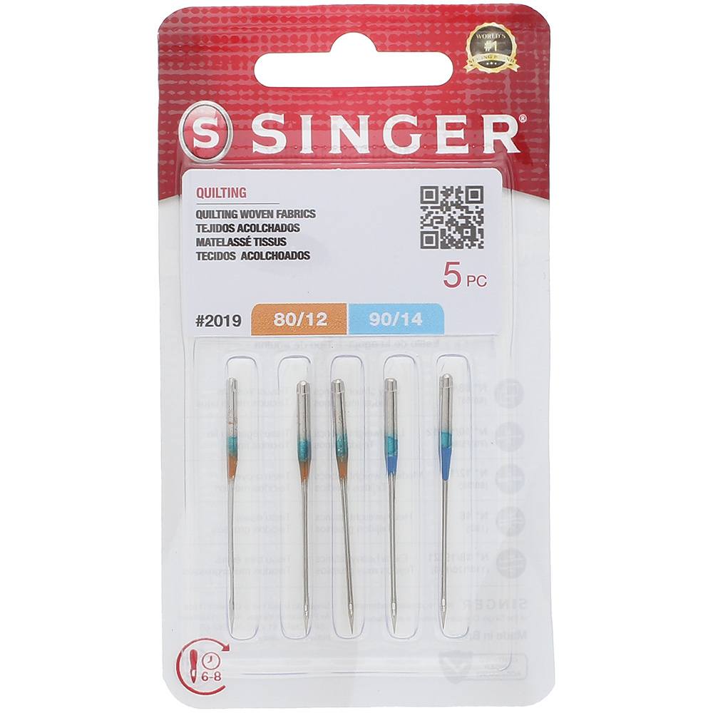 Quilting Needles, Singer (5pk) - Assorted