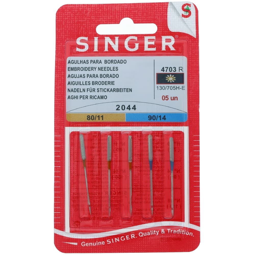 Singer Embroidery Needle  Assortment (3-11", 2-14")