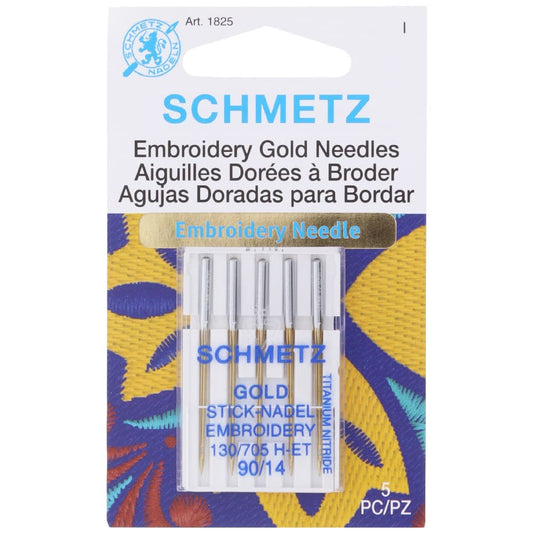 Titanium Embroidery Needles (5pk), Schmetz