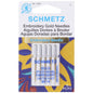 Titanium Embroidery Needles (5pk), Schmetz