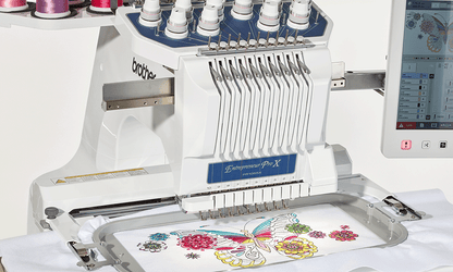Brother PR1055X 10 Needle Embroidery Machine